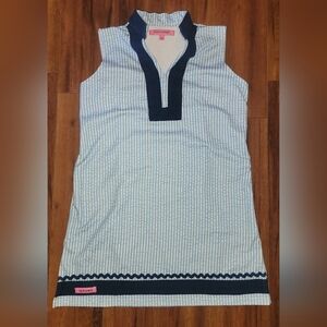 Girl's Simply Southern White and Blue Tunic Dress Size YL